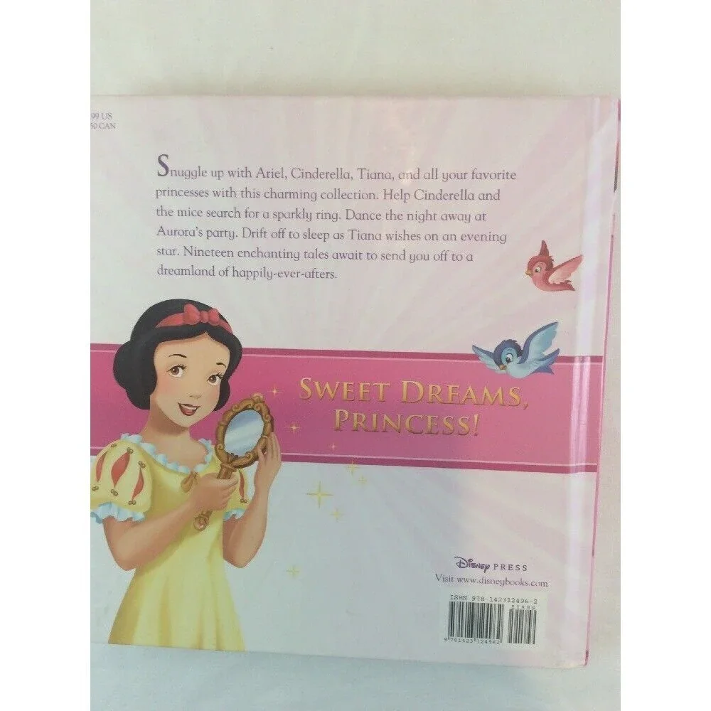 Disney Book Princess Bedtime Stories Cinderella Beauty Beast Collection Child - Picture 4 of 12